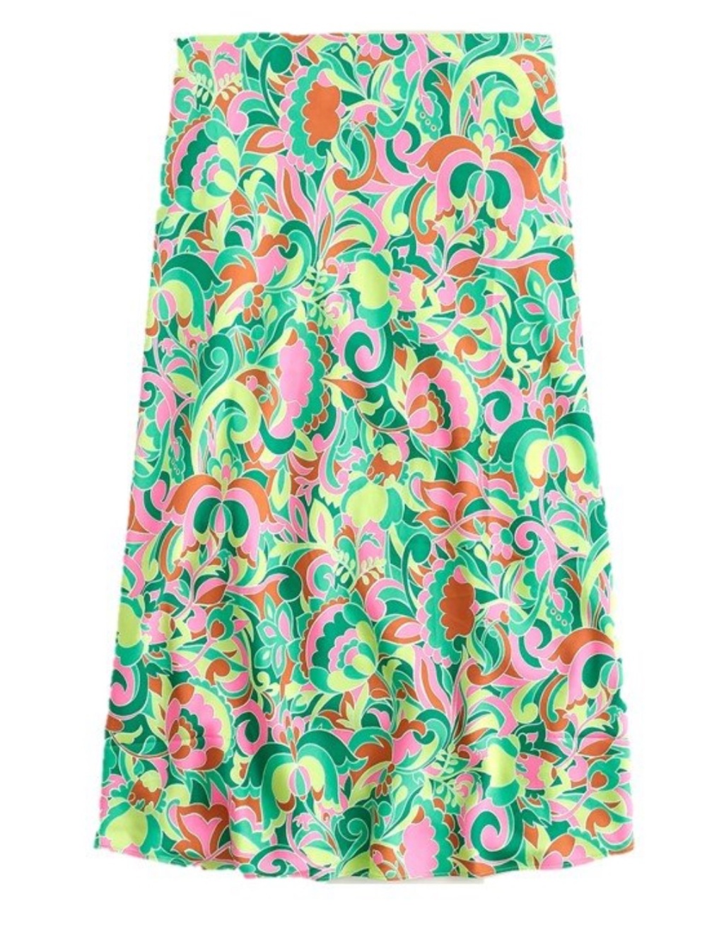 J Crew Pull On Slip Skirt in Psychedelic Floral | MEDIUM NWT